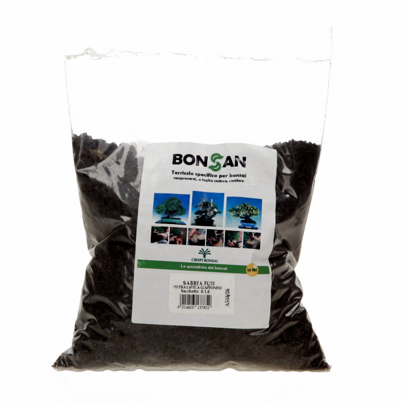 Bonsan fuji zwart vulkanisch zand voor bonsai - 1,6 liter